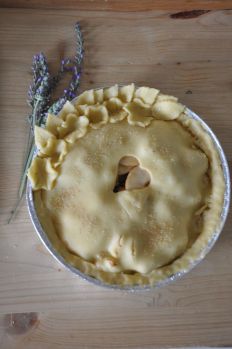 Apple Pie Lavanda Peperina prima della cottura
